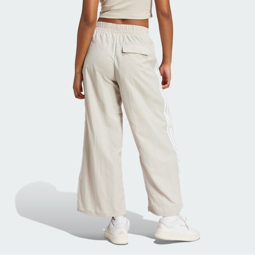 adidas Essentials 3-Stripes Lifestyle Woven Parachute Pants Beige JC8168 ASIAN FIT