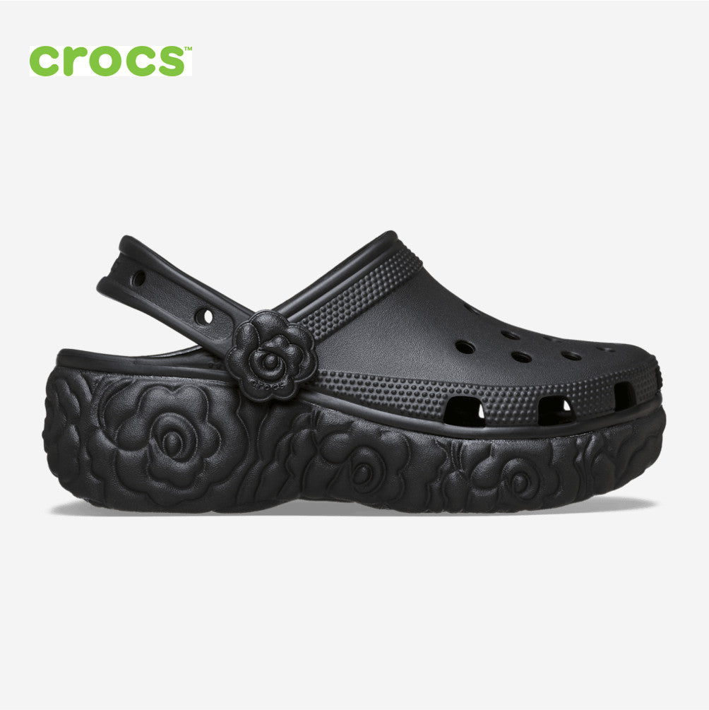 NEW CROCS Classic Platform Bloom Clog 213447 Black