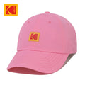 NEW KODAK APPAREL Relaxed-Fit Square Logo Nylon Baseball Cap PINK K6243LCP33PNK UNISEX SIZE