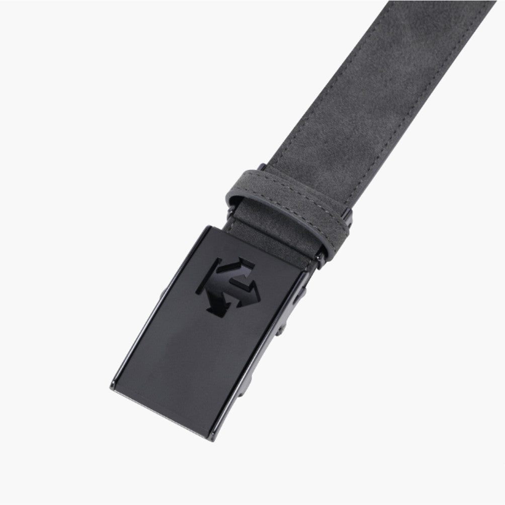NEW DESCENTE GOLF Men's Belt DR32MFBT73 with Accent Straps 4.7 in * 1.3 in Dark Grey