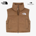 The North Face Korea WHITE LABEL W'S SUEDE NUPTSE VEST NV1DR82K CAMEL (RDS) ASIAN FIT