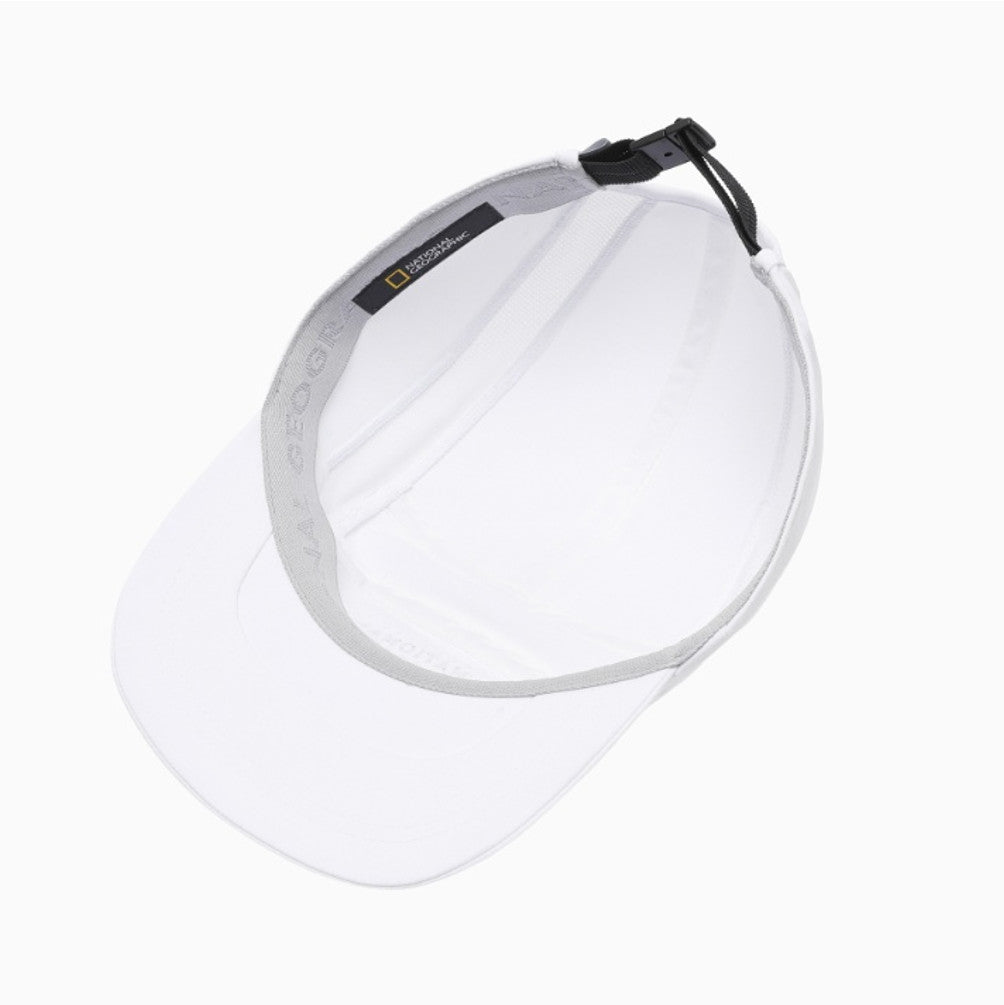 NEW National Geographic Running Core Nature Run Cap N265AHA220 WHITE UNISEX SIZE