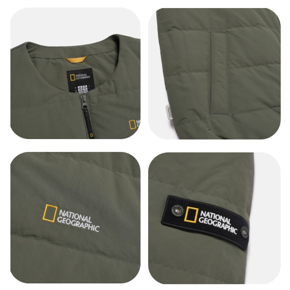 National Geographic Heron U-Neck Lightweight Goose Down Jacket N264UDW920 GREEN Asian Fit