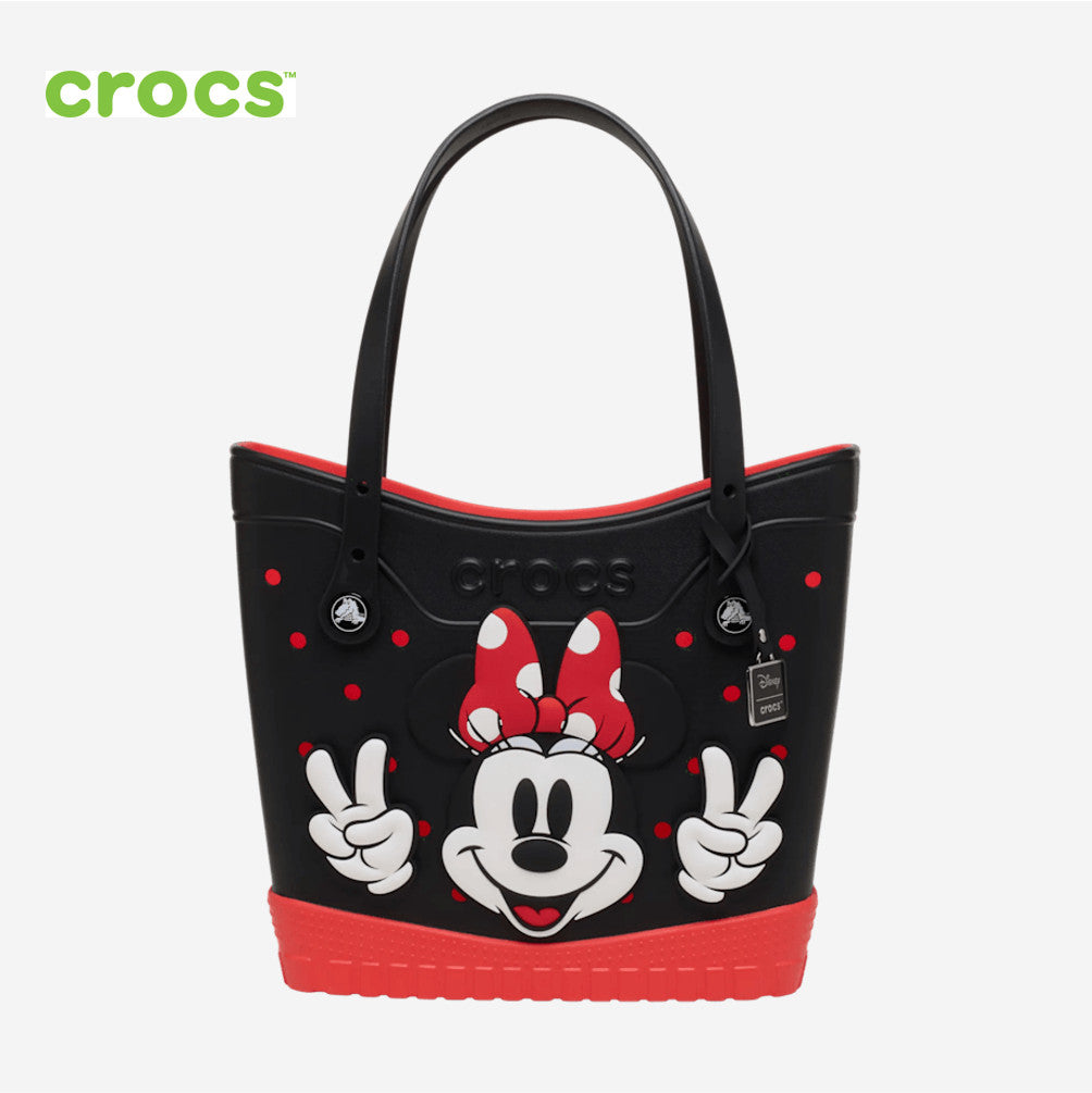 NEW CROCS Minnie Mouse Medium Tote 213436 BLACK RED