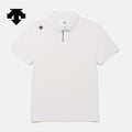 DESCENTE Men's Tough Polo Short-Sleeve T-Shirt SR123UPS11 WHITE ASIAN FIT