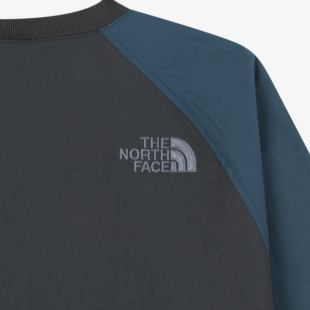 The North Face Korea WHITE LABEL VARIA CREWNECK Sweatshirt NM5MS56K CHARCOAL ASIAN FIT