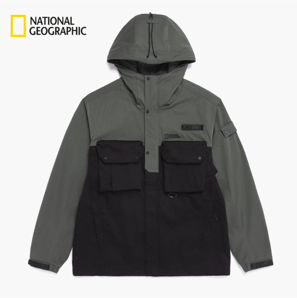 NEW National Geographic NRN Utility Pocket Jacket N261MJP920 KHAKI Asian Fit