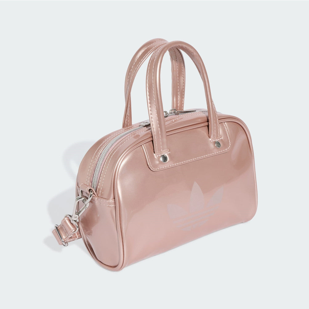 NEW adidas Adicolor Mini Bowlin Shoulder Bag KQ9065 Grey Pink
