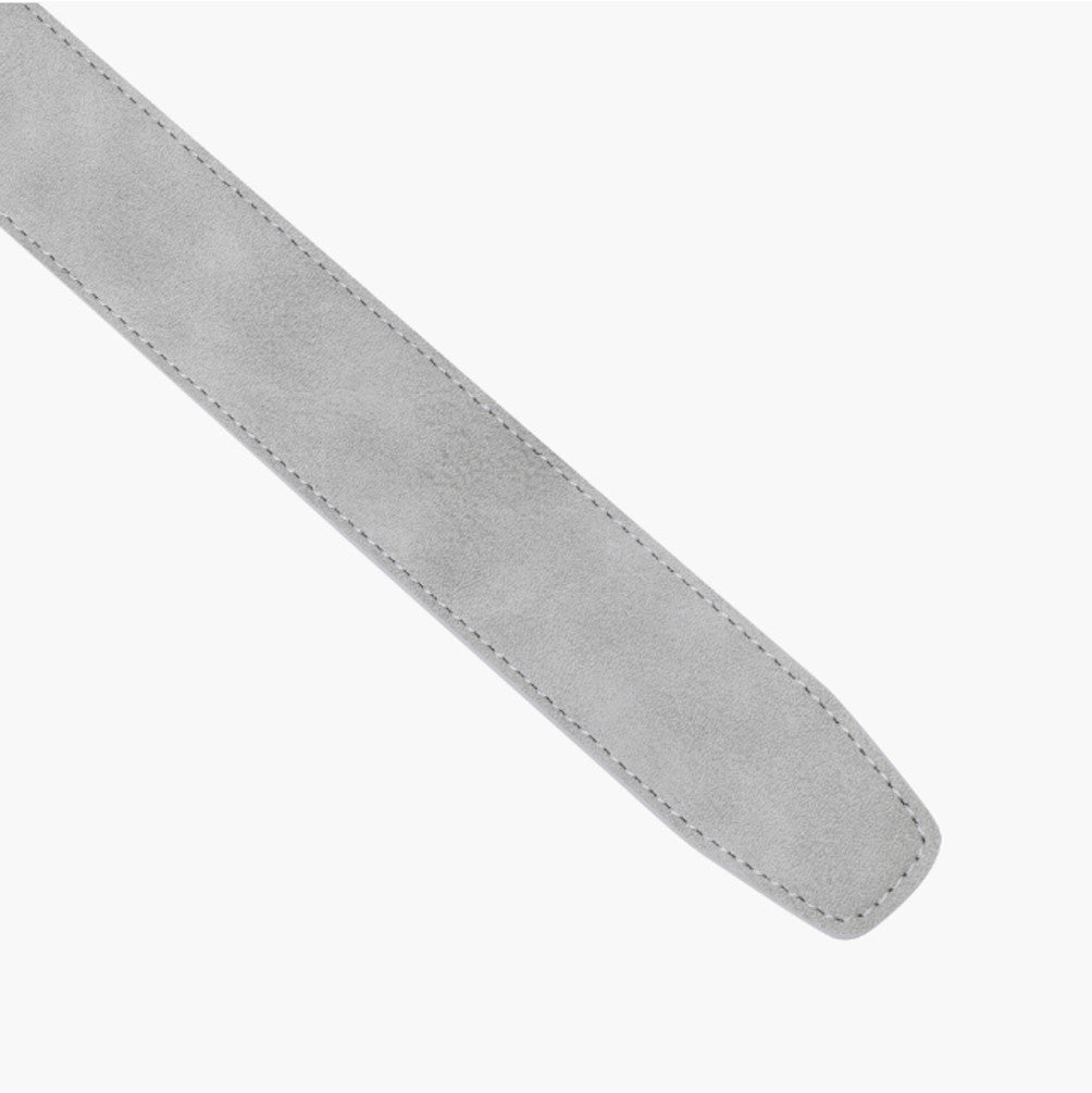 NEW DESCENTE GOLF Men's Belt DR32MFBT73 with Accent Straps 4.7 in * 1.3 in LIGHT GREY