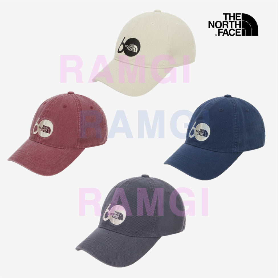 NEW THE NORTH FACE 60TH ANNIVERSARY COTTON CAP DARK_RED