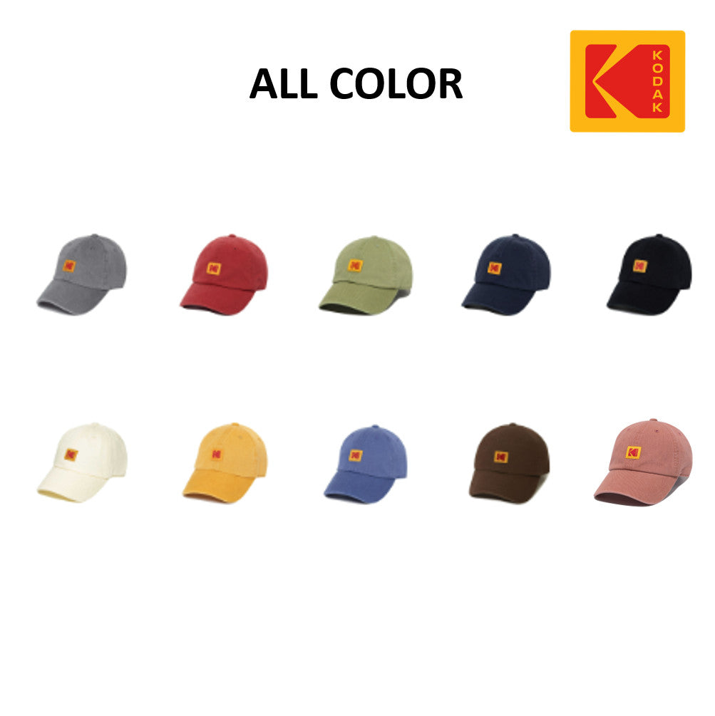 NEW KODAK APPAREL Relax Fit Square Logo Ball Cap K5343LCP72IVR IVORY UNISEX SIZE