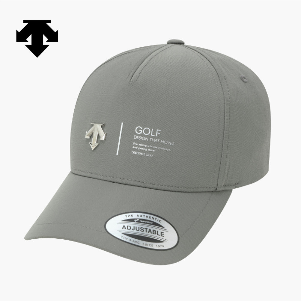 NEW DESCENTE GOLF Men's Silence 3D Logo Baseball Cap DR32MFCP84 KHAKI GRAYISH