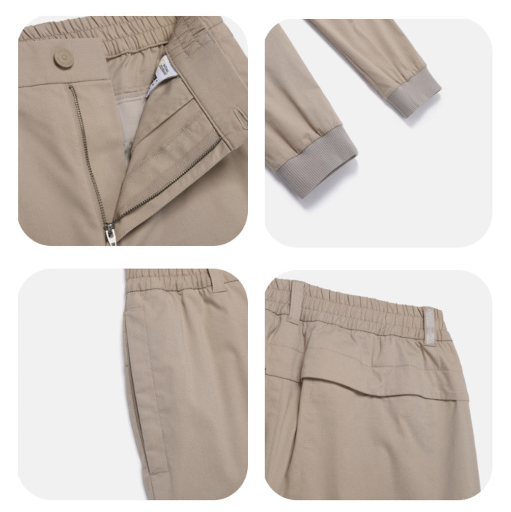 National Geographic Semi-Loose Fit Jogger Cargo Pants N262MPT020 OAK BEIGE ASIAN FIT