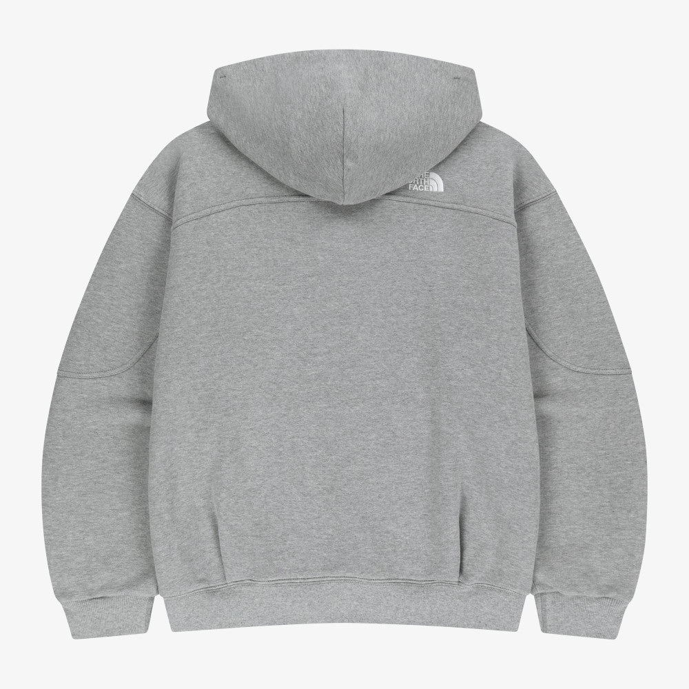 The North Face Korea WHITE LABEL EDGELINE HOOD PULLOVER NM5PS54K MELANGE_GREY ASIAN FIT