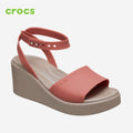 NEW CROCS Brooklyn Ankle Strap Wedge Heel Platform 209406-2DT Spice