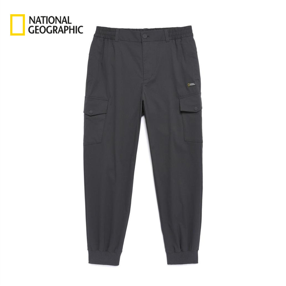 National Geographic Semi-Loose Fit Jogger Cargo Pants N262MPT020 GREY ASIAN FIT