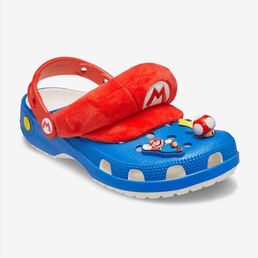 NEW CROCS Super Mario Classic Clog 212134 Blue Red Multi UNISEX SIZE