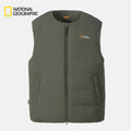 NEW National Geographic Heron U-Neck Lightweight Goose Down Vest N264UDV920 GREEN Asian Fit