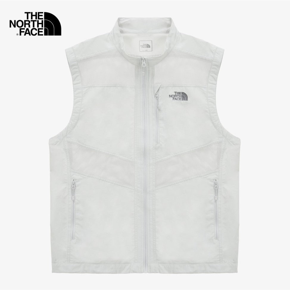 The North Face Korea M'S MESH FLY LIGHT_GRAY VEST NV5VS00C  ASIAN FIT