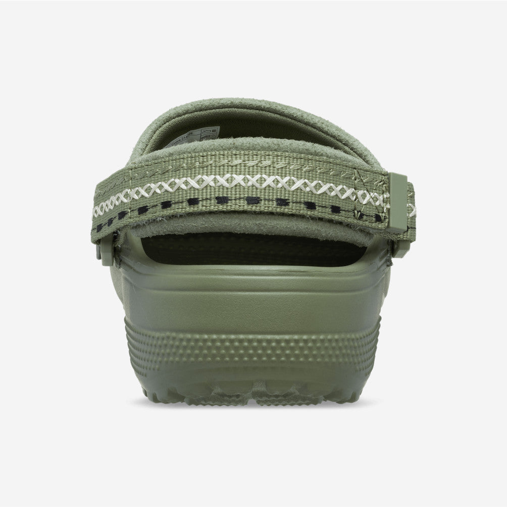 NEW CROCS Crafted Vegan Suede Stitch Clog 214048 Cargo Khaki Green UNISEX SIZE