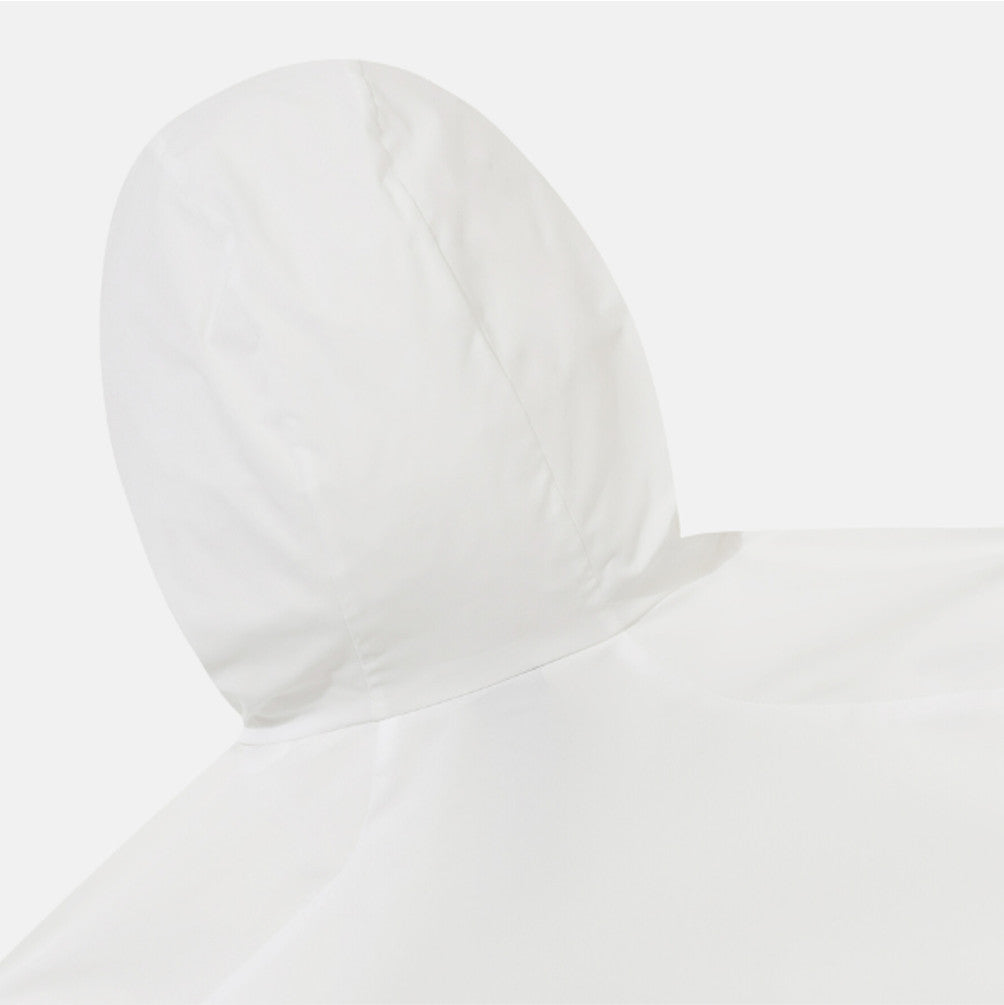 NEW DESCENTE Hooded Comfort Fit Windbreaker Jacket SR323UWB71 WHITE ASIAN FIT