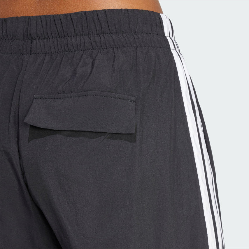 adidas Essentials 3-Stripes Lifestyle Woven Parachute Pants Black JE1306 ASIAN FIT