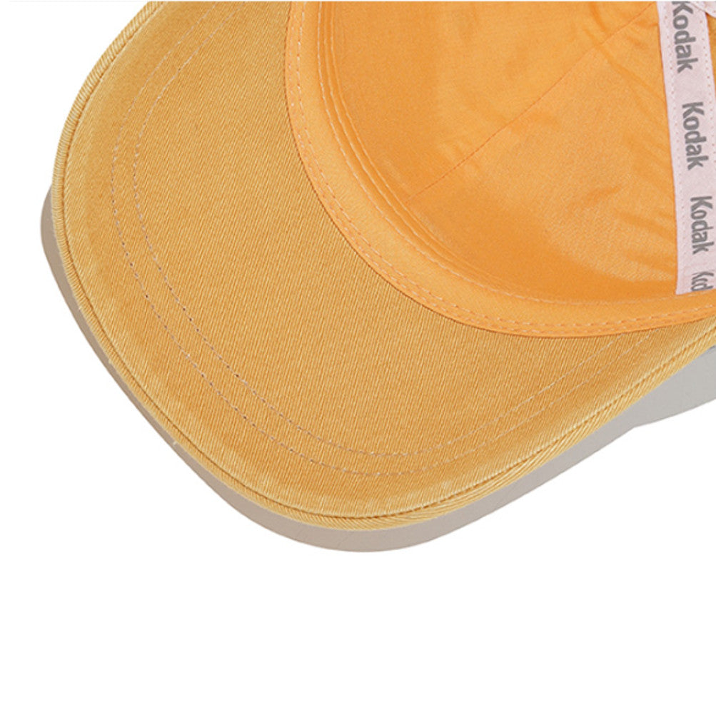 NEW KODAK APPAREL Small Patch Washed Relaxed-Fit Baseball Cap K6343LCP22YLW YELLOW UNISEX SIZE