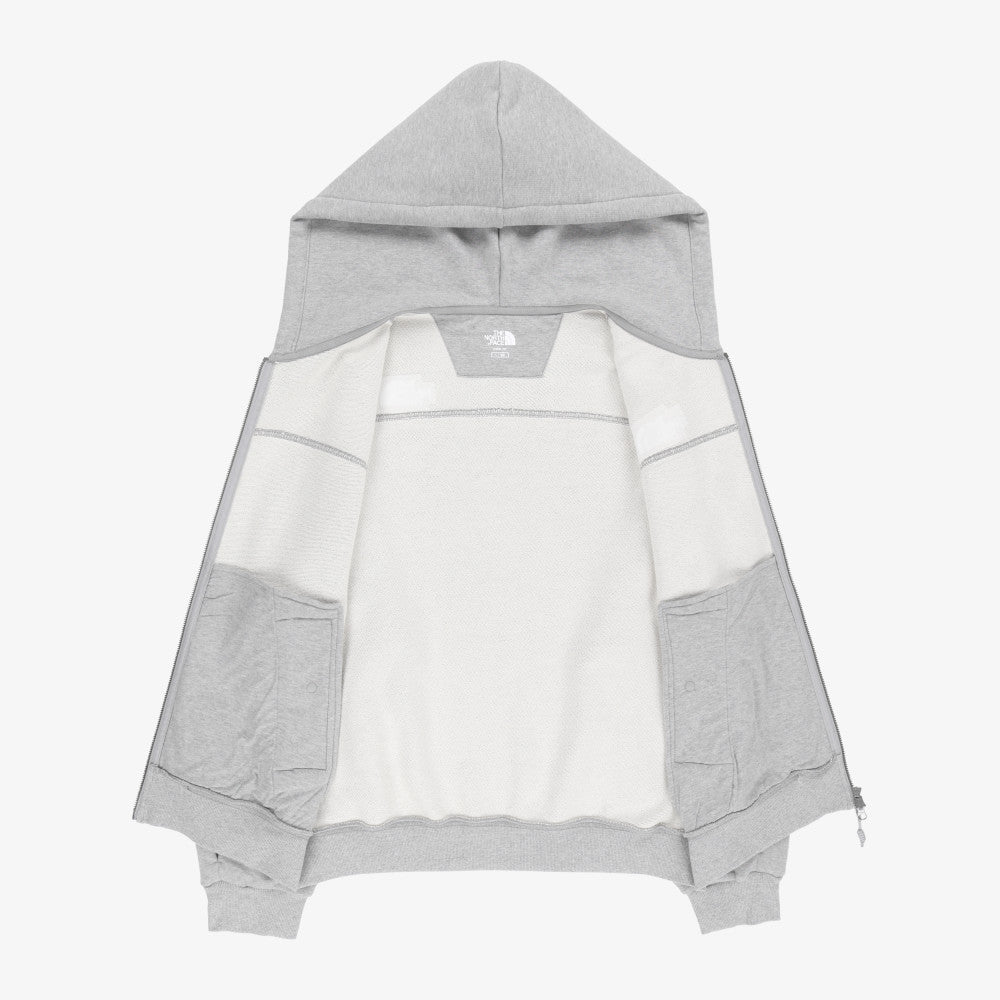 The North Face Korea WHITE LABEL EDGELINE HOOD ZIP UP JACKET NJ5JS54J GREY ASIAN FIT