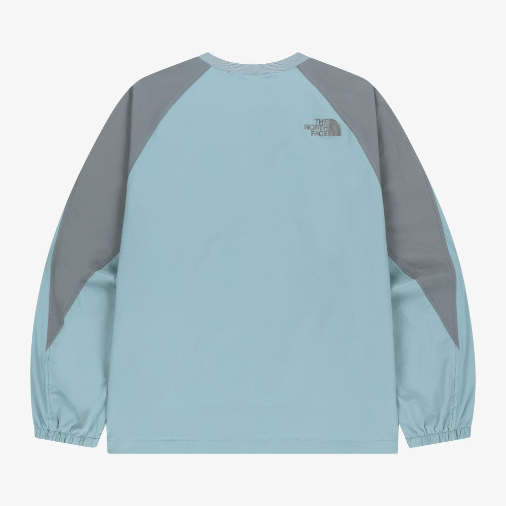The North Face Korea WHITE LABEL VARIA CREWNECK Sweatshirt NM5MS56L GRAY MIST ASIAN FIT