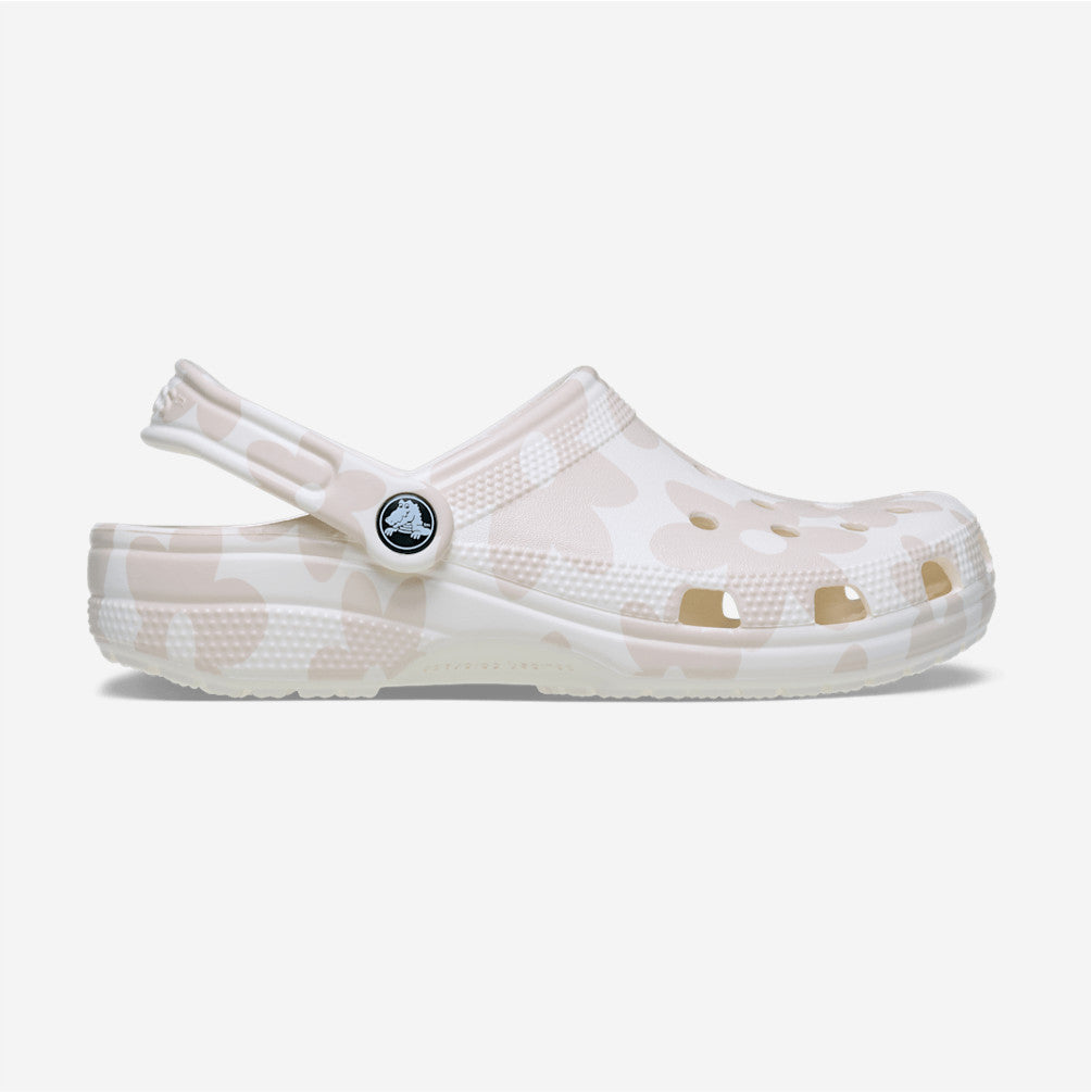 NEW CROCS Classic Pop Petals Clog 214090 Flower Chalk / Multi