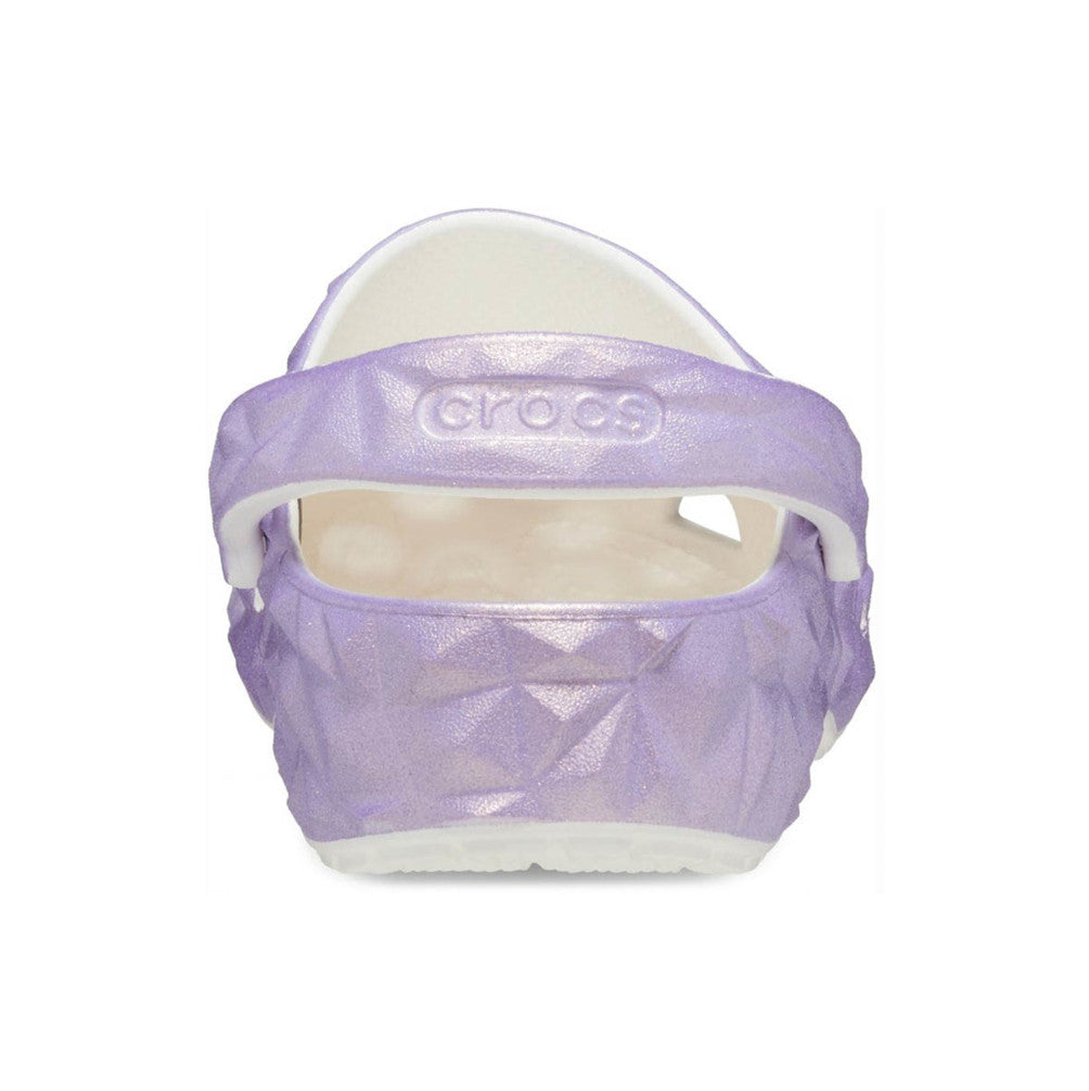 NEW CROCS CLASSIC METALLIC GEOMETRIC CLOG 209841-100 Purple