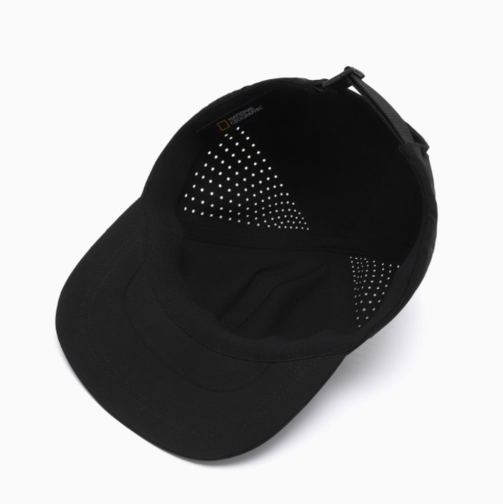 New National Geographic Perforated Stretch Cap N265AHA090 BLACK UNISEX SIZE