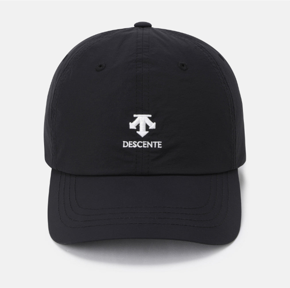NEW DESCENTE Spirit Light Nylon Baseball Cap SR323UCP74 BLACK UNISEX SIZE ML - LXL