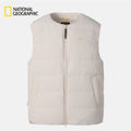 NEW National Geographic Heron U-Neck Lightweight Goose Down Vest N264UDV920 BIRCH Asian Fit