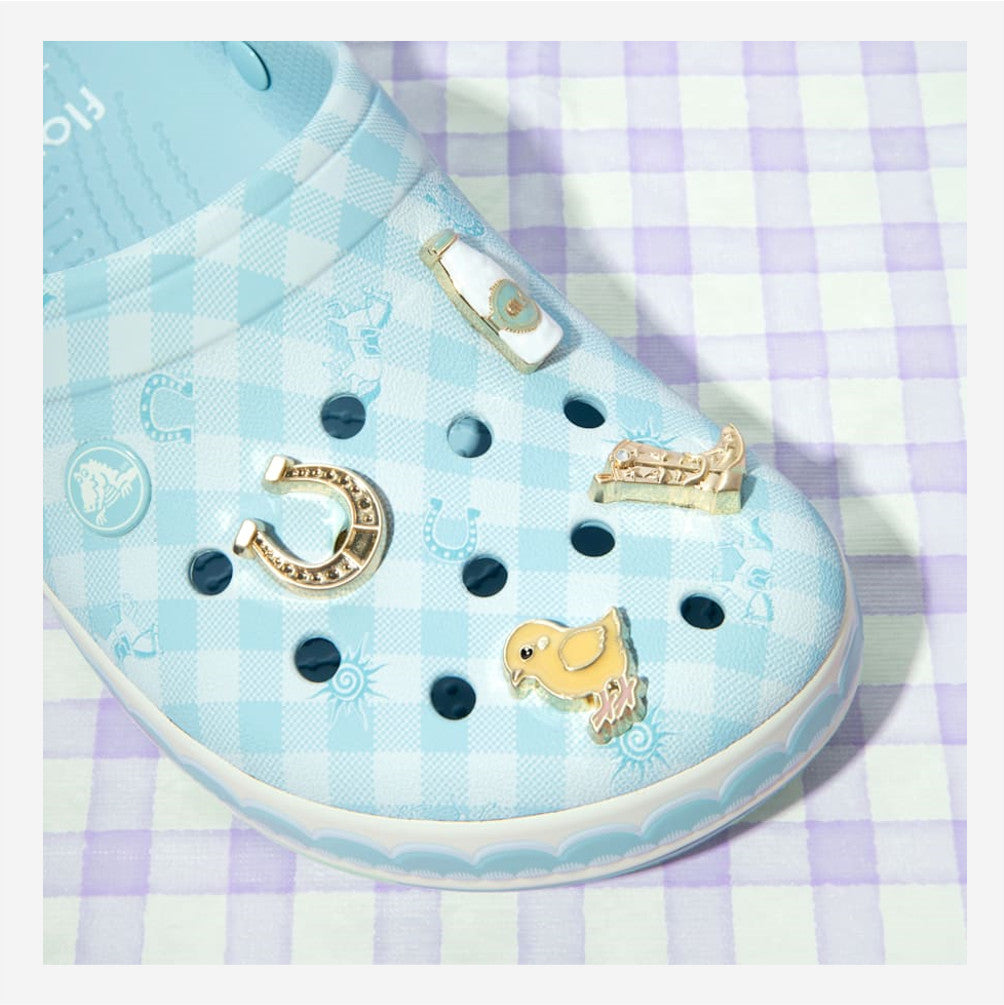 NEW CROCS Florence By Mills Crocband Clog 213399 Multi / Sky Blue