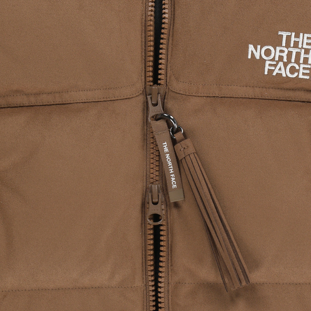 The North Face Korea WHITE LABEL W'S SUEDE NUPTSE VEST NV1DR82K CAMEL (RDS) ASIAN FIT