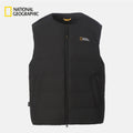 NEW National Geographic Heron U-Neck Lightweight Goose Down Vest N264UDV920 BLACK Asian Fit