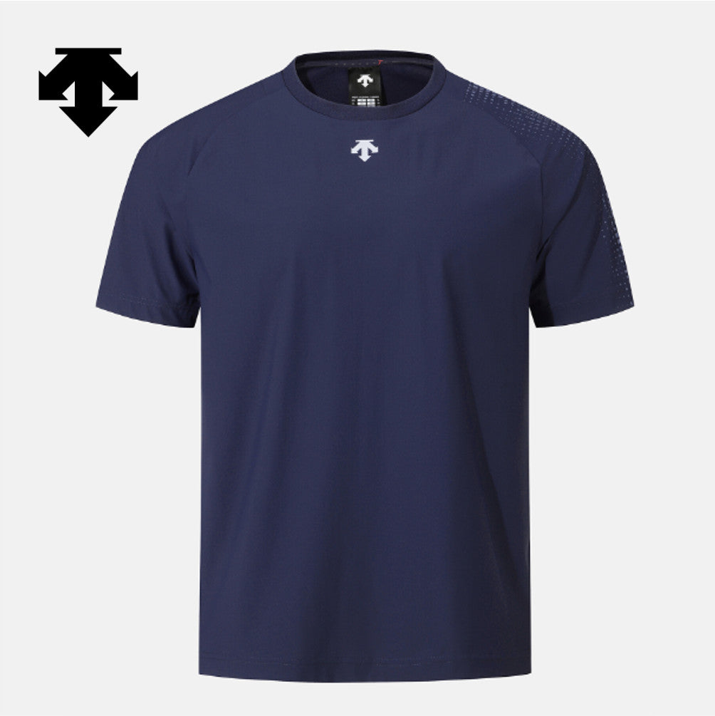 DESCENTE Men's Cooling Tricot Graphic Short-Sleeve T-Shirt SR311TTS76 DARK NAVY ASIAN FIT