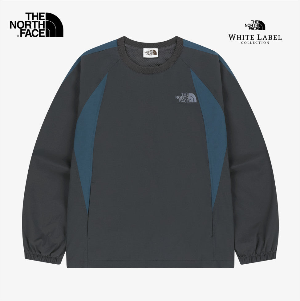 The North Face Korea WHITE LABEL VARIA CREWNECK Sweatshirt NM5MS56K CHARCOAL ASIAN FIT