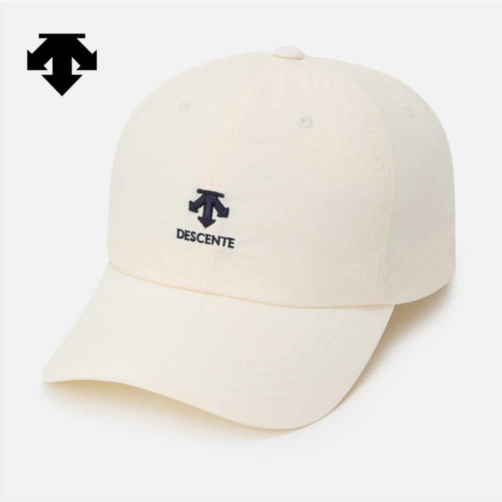 NEW DESCENTE Spirit Light Nylon Baseball Cap SR323UCP74 IVORY SIZE ML