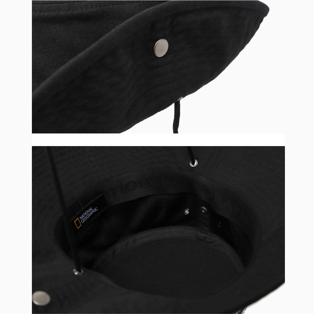 New National Geographic Safari Hat Cotton BLACK N265AHA160  UNISEX Adults