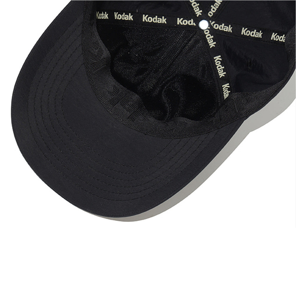 NEW KODAK APPAREL Relaxed-Fit Square Logo Nylon Baseball Cap BLACK K6243LCP33BLK UNISEX SIZE