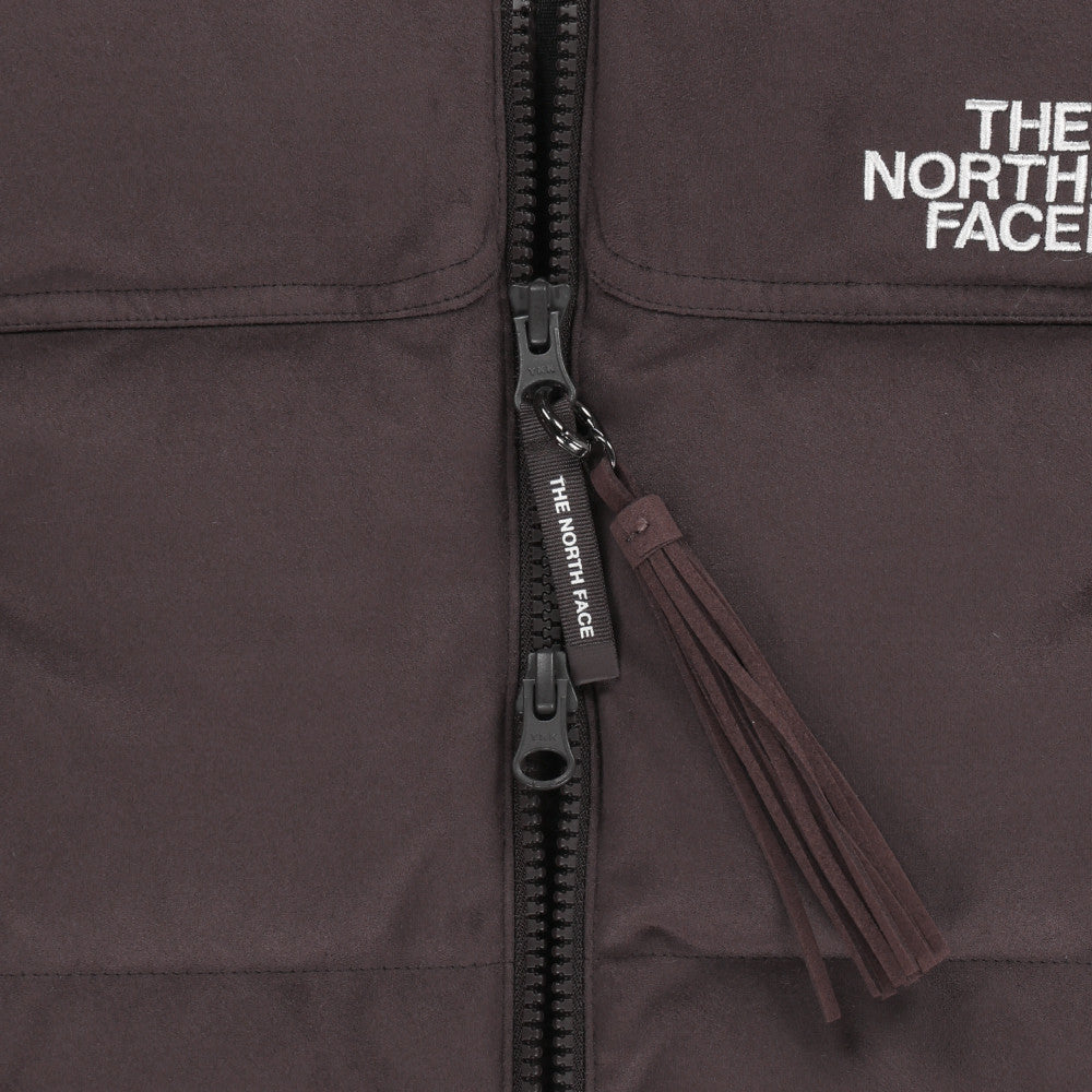 The North Face Korea WHITE LABEL W'S SUEDE NUPTSE VEST NV1DR82J BROWN (RDS) ASIAN FIT