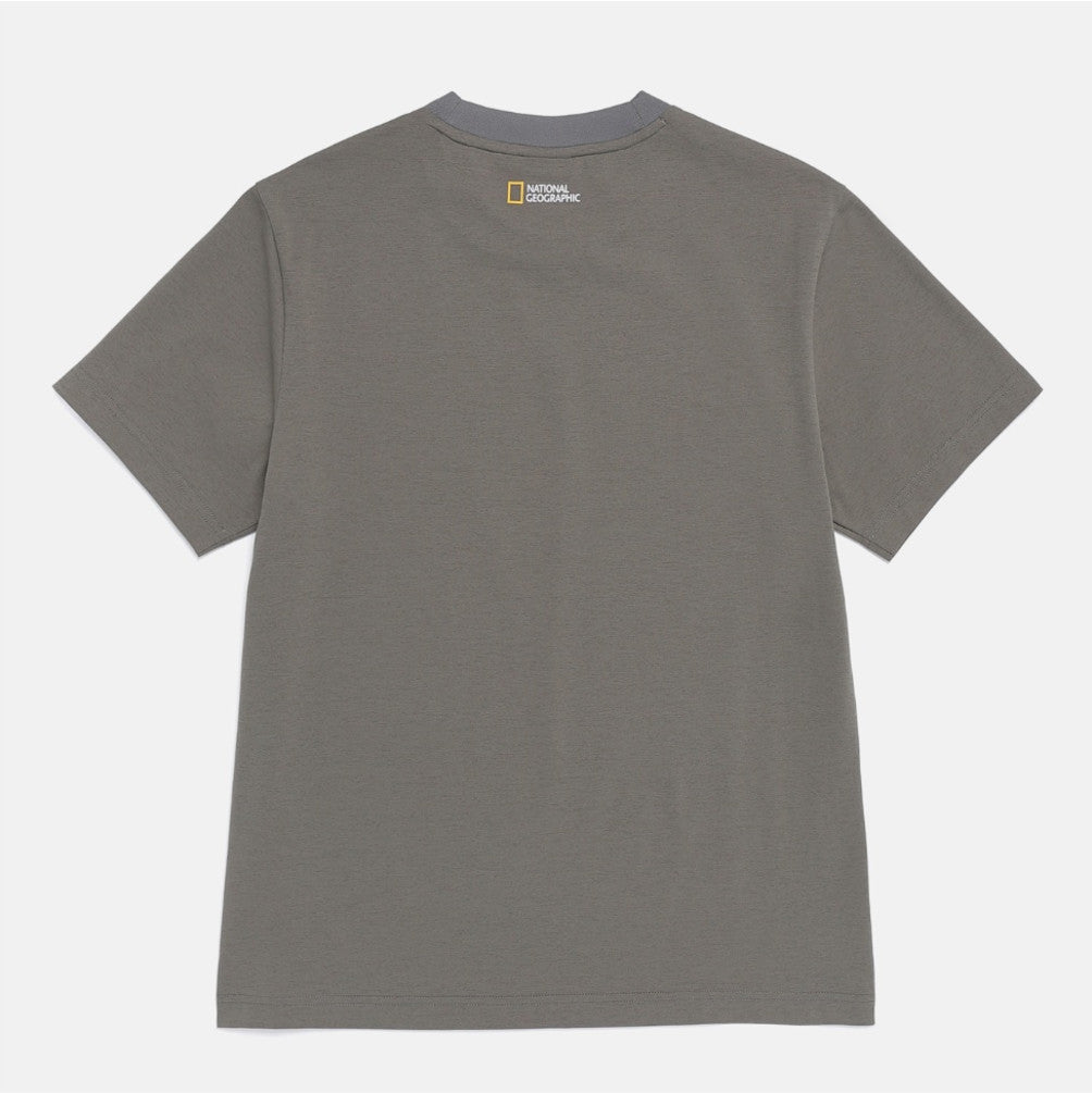 NEW National Geographic Sorona Cool Touch Short-Sleeve T-Shirt N262UTS891 KHAKI Asian Fit