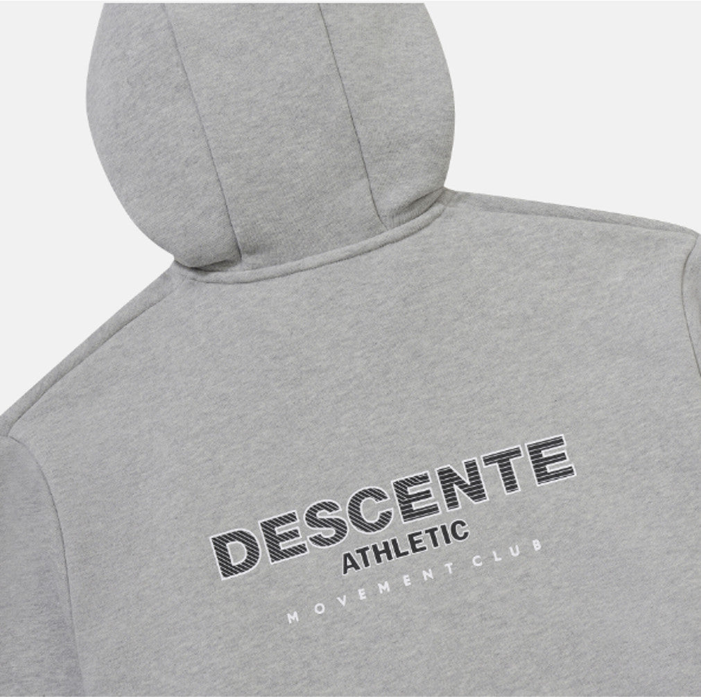 NEW DESCENTE Sports Terry Back-Printed Training Jacket SR323UFT81 M.GREY ASIAN FIT