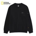 NEW National Geographic Bluefin Logo Sweatshirt N251USW810 CARBON BLACK Asian Fit