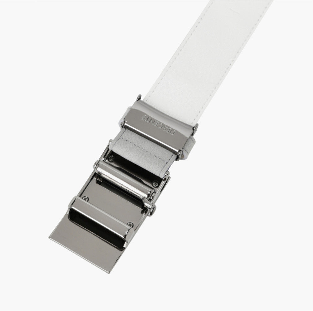 NEW DESCENTE GOLF Men's Belt DR32MFBT73 with Accent Straps 4.7 in * 1.3 in LIGHT GREY
