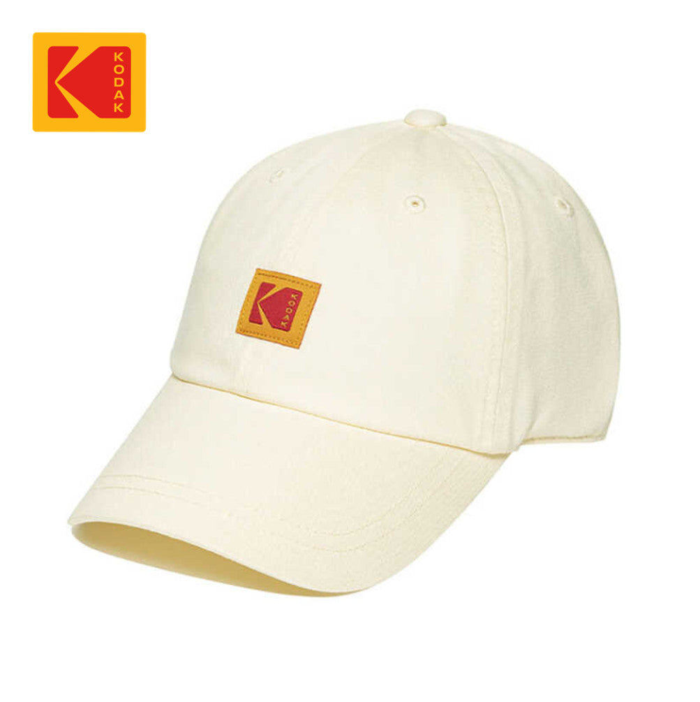NEW KODAK APPAREL Relax Fit Square Logo Ball Cap K5343LCP72IVR IVORY UNISEX SIZE