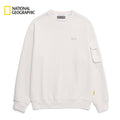NEW National Geographic Sleeve-Pocket Sweatshirt N251USW900 BIRCH Asian Fit