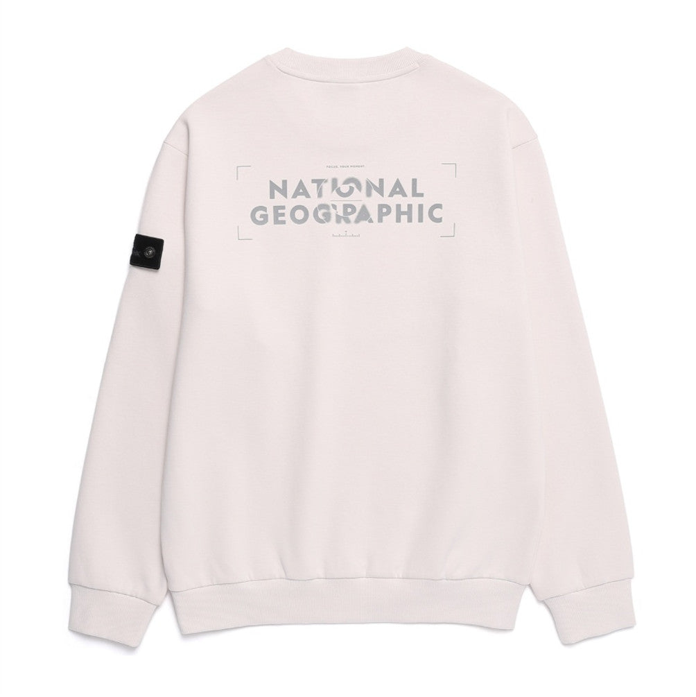 NEW National Geographic Bluefin Logo Sweatshirt N251USW810 BIRCH Asian Fit